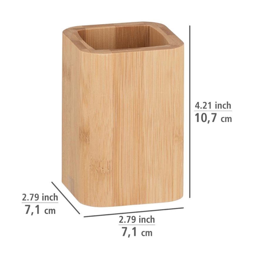 WENKO 24746100 - Gobelet BAMBUSA 7,1x10,7 cm brun