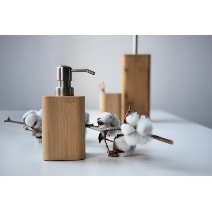 WENKO 24748100 - Brosse WC BAMBUSA 10x37,5 cm marron