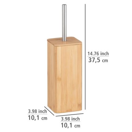 WENKO 24748100 - WC-borstel BAMBUSA 10x37,5 cm bruin