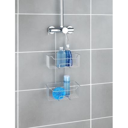 WENKO 24758100 - Doucherek MILO 25x55 cm zilver/helder