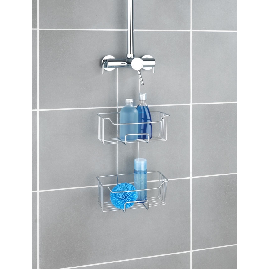 WENKO 24758100 - Doucherek MILO 25x55 cm zilver/helder