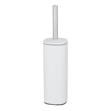 WENKO 24776100 - WC-borstel ALASSIO 9,3x39,2 cm rvs/wit