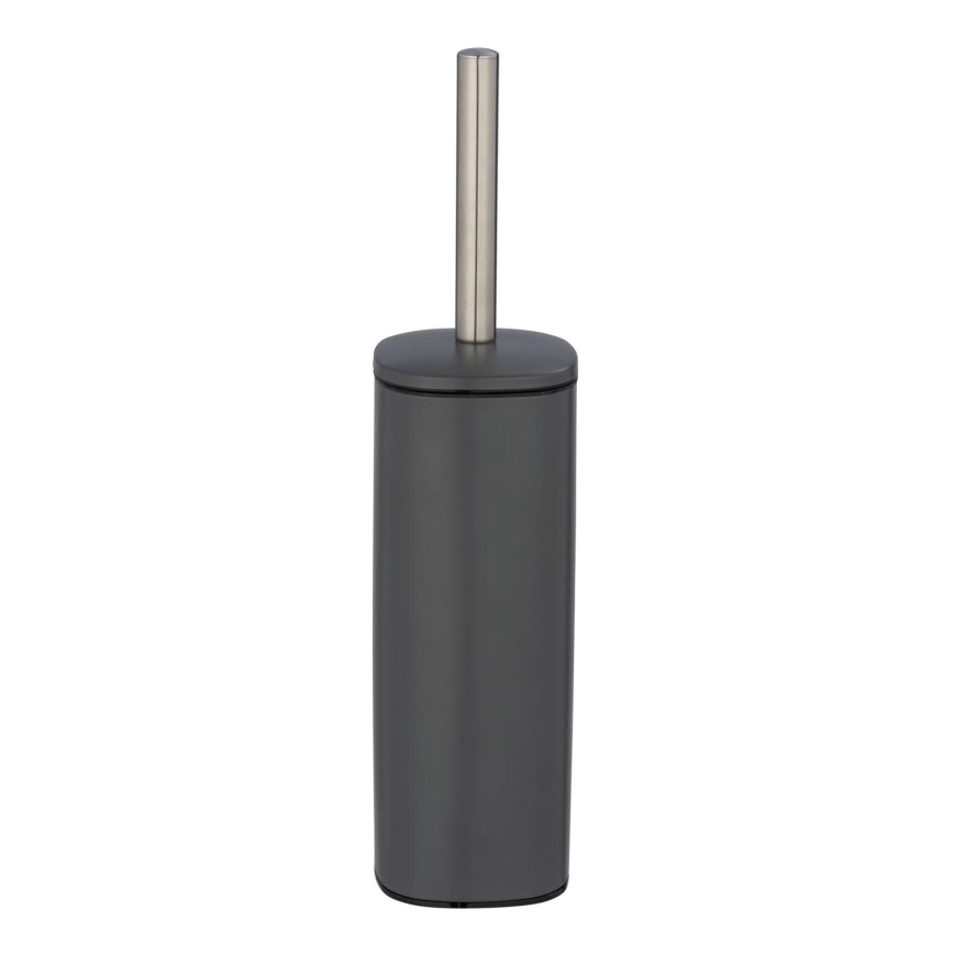 WENKO 24777100 - WC-set ALASSIO 9,3x39,2 cm rvs/grijs