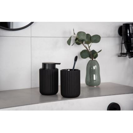 WENKO 24804100 - Zeepdispenser BELLUNO 8x13,5 cm zwart