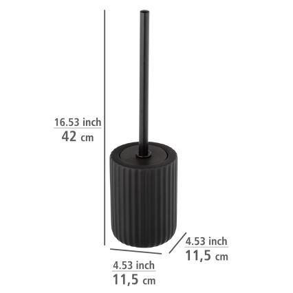 WENKO 24805100 - WC-borstel BELLUNO 11,5x42 cm zwart