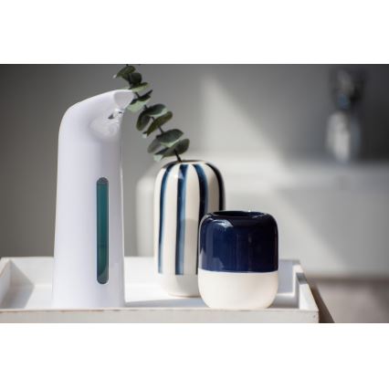 WENKO 24841100-Zeepdispenser LARINO 9x21,5 cm wit