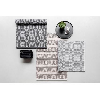 WENKO 24868100-Tapis SHAKI 50x80 cm beige/blanc