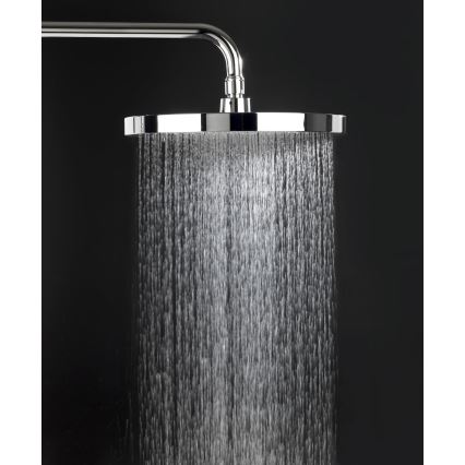 WENKO 24910100 - Douchekop SOFTWATER 26x26 cm glanzend chroom/zwart