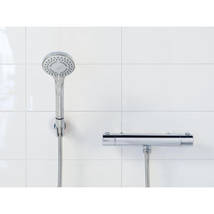 WENKO 24918100 - Douchekop BASIC LINE 9,5x9,5 cm glanzend chroom/zilverkleurig
