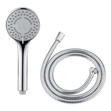 WENKO 24918100 - Pomme de douche BASIC LINE 9,5x9,5 cm, finition chrome brillant/argenté