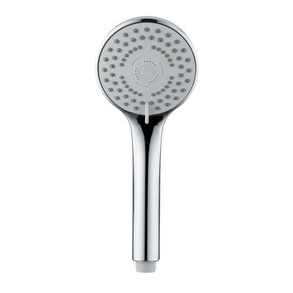 WENKO 24918100 - Pomme de douche BASIC LINE 9,5x9,5 cm, finition chrome brillant/argenté