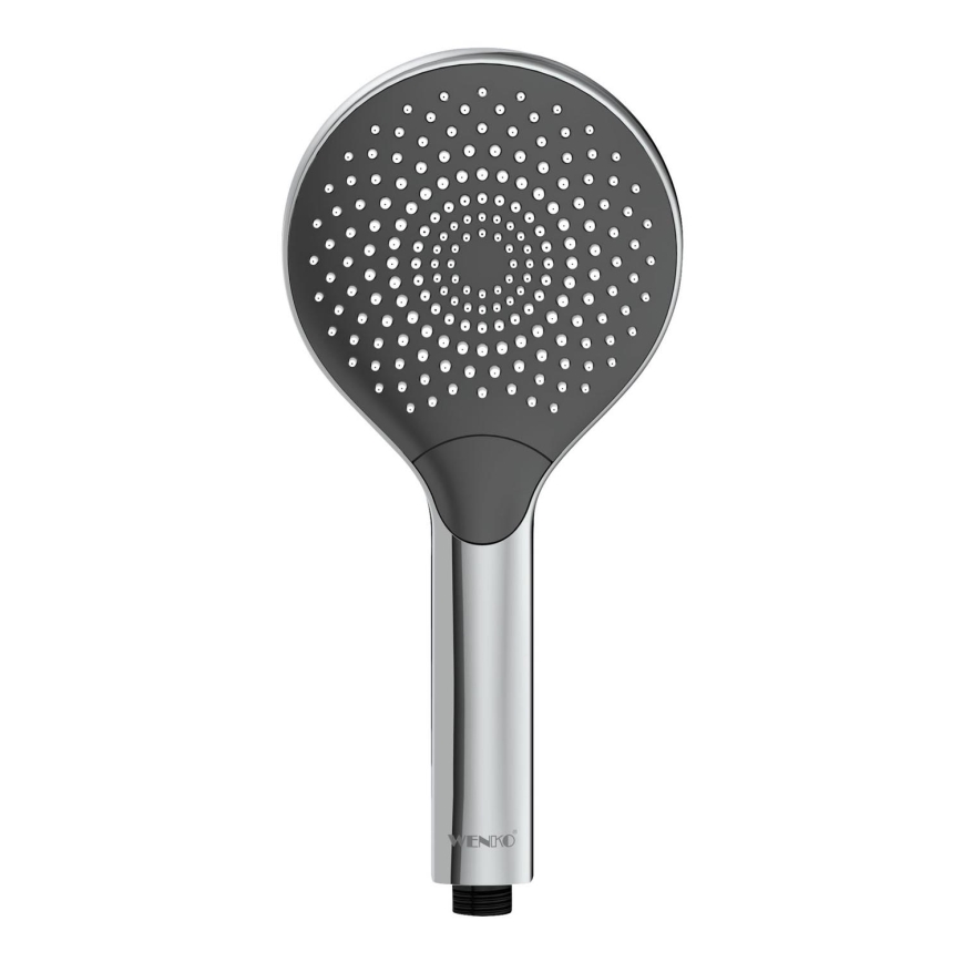 WENKO 24921100 - Tête de douche SYSTÈME D'ÉCONOMIE D'EAU 12 x 12 cm chrome brillant/gris