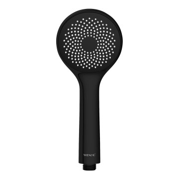 WENKO 24922100 - Tête de douche WATERSAVING SYSTEM 9,5 x 9,5 cm noire