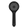 WENKO 24922100 - Tête de douche WATERSAVING SYSTEM 9,5 x 9,5 cm noire