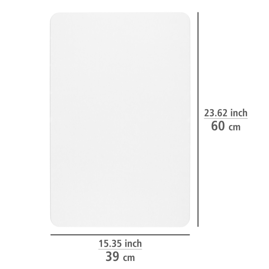 WENKO 24935100-Tapis SIMI 39x60 cm blanc