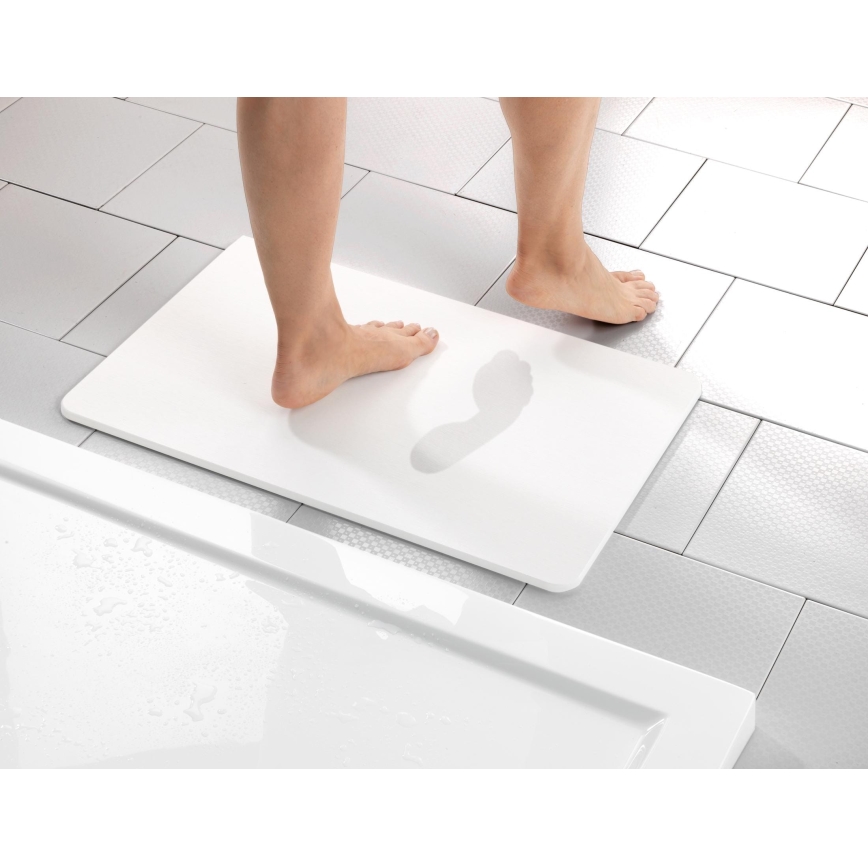 WENKO 24935100-Tapis SIMI 39x60 cm blanc