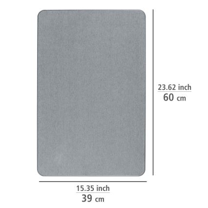 WENKO 24936100-Badmat SIMI 39x60 cm grijs