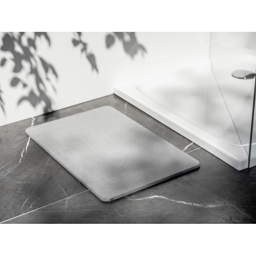 WENKO 24936100-Badmat SIMI 39x60 cm grijs
