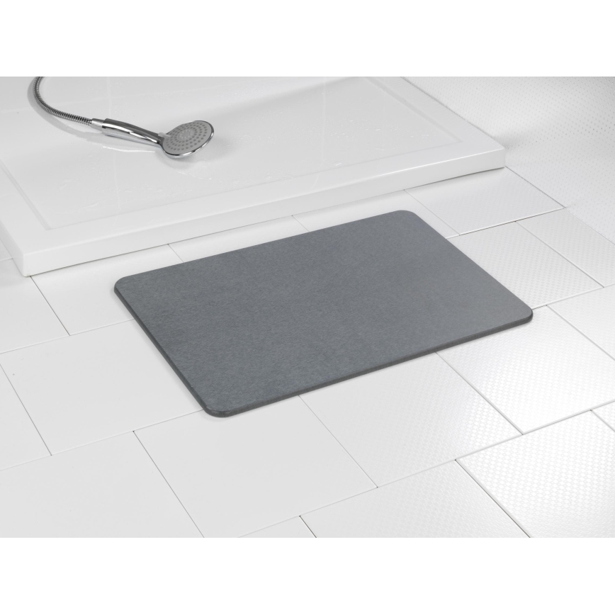 WENKO 24936100-Tapis de bain SIMI 39x60 cm gris