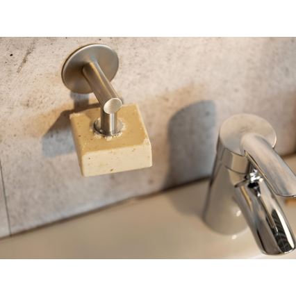 WENKO 24971100-Porte-savon TURBO-LOC 4,5x7 cm argenté