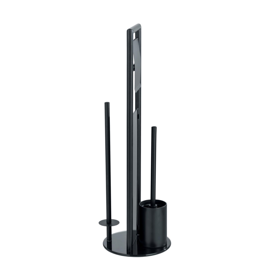 WENKO 24982800 - Ensemble WC RAVINA 20x70 cm inox/noir