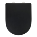 WENKO 24989100 - Abattant WC EXCLUSIVE 36,5x45 cm noir/argenté