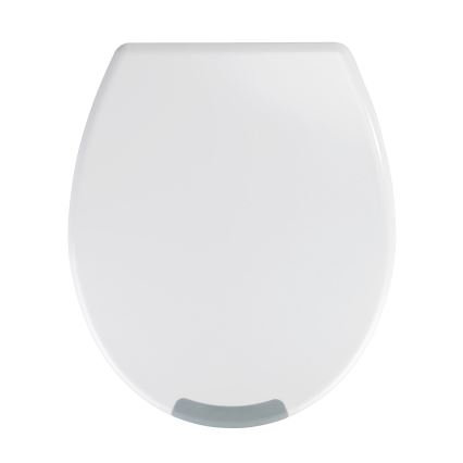 WENKO 25005100 - Abattant WC SECURA 37 x 44 cm blanc/gris
