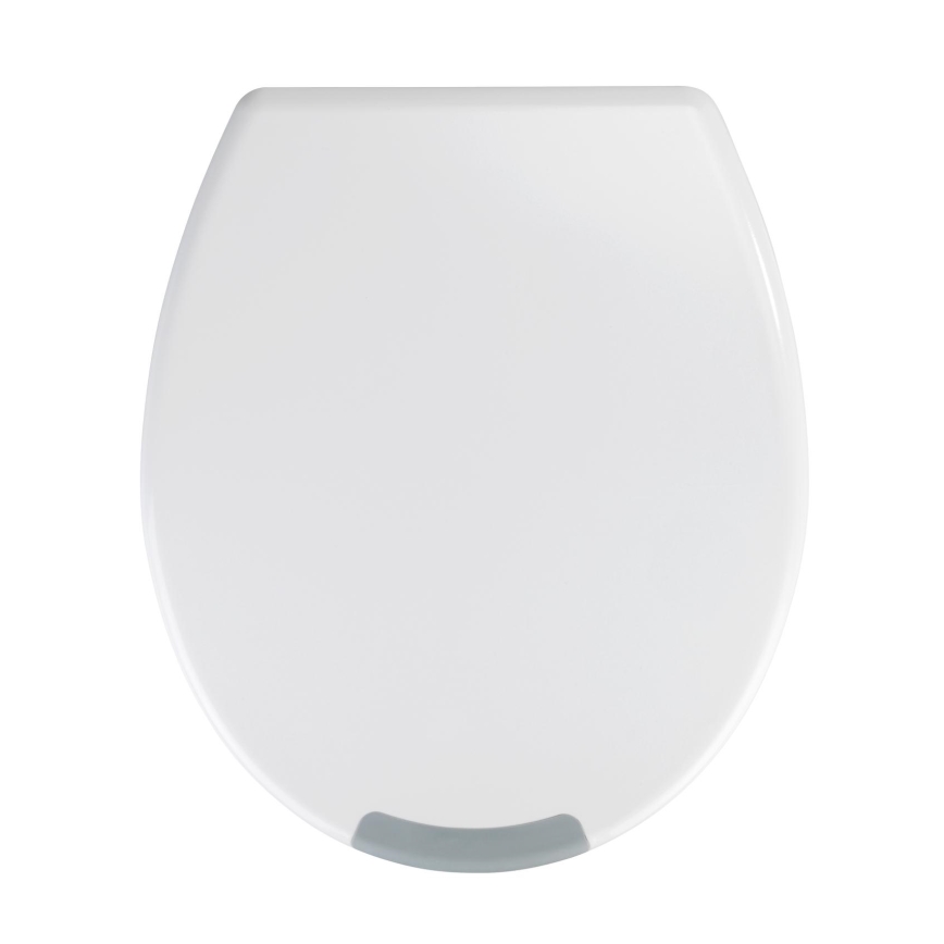 WENKO 25005100 - Abattant WC SECURA 37 x 44 cm blanc/gris