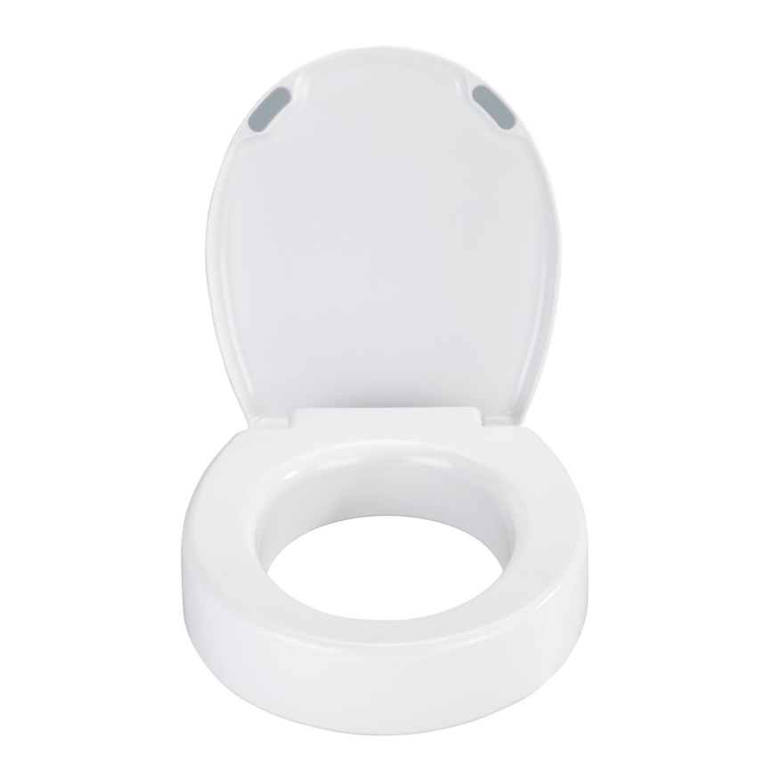 WENKO 25005100 - Abattant WC SECURA 37 x 44 cm blanc/gris