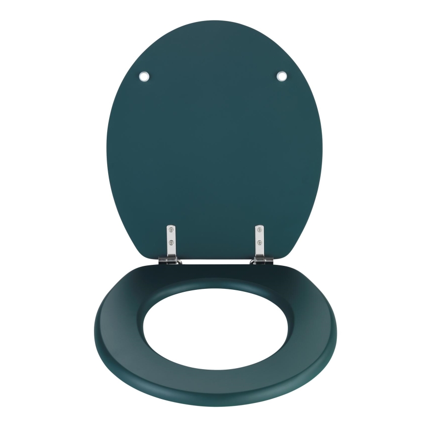 WENKO 25171100-WC wc-bril PRIMA 37x41 cm groen/zilver