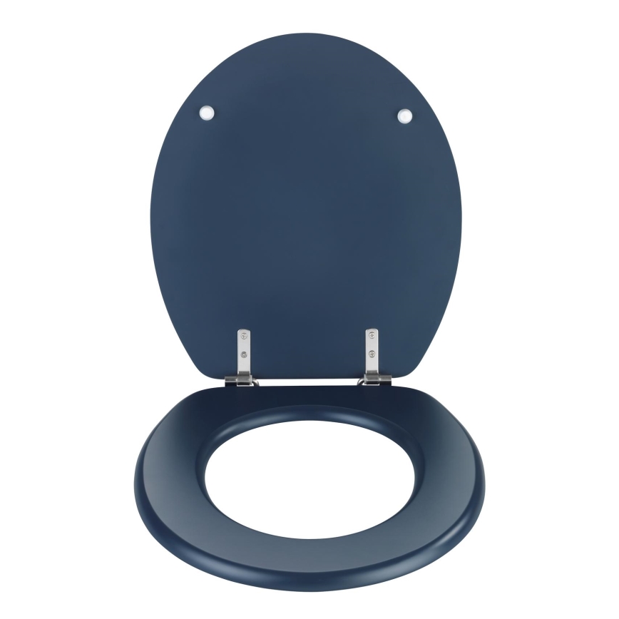 WENKO 25172100-WC abattant WC PRIMA 37 x 41 cm bleu/argenté