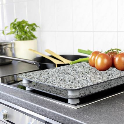 WENKO 2521120500 - Couvercle de plaque ABDECKPLATTE - NEUTRE 30x52 cm granite/multicolore