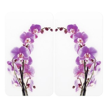 WENKO 2521433500 -Couvercle pour plaque ABDECKPLATTE - FLEUR/PLANTE 30x52 cm multicolore