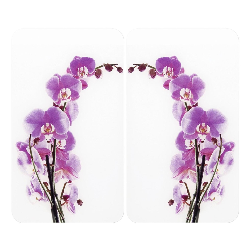 WENKO 2521433500 -Couvercle pour plaque ABDECKPLATTE - FLEUR/PLANTE 30x52 cm multicolore