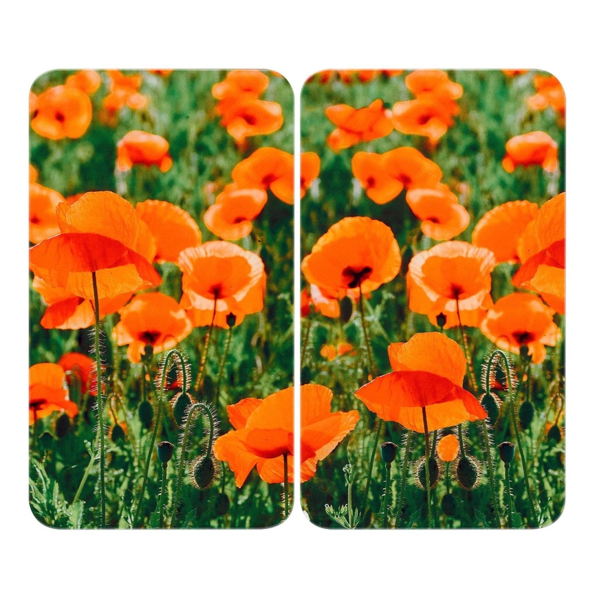 WENKO 2521434500 - Couvercle décoratif 30x52 cm - motif FLEUR/PLANTE, multicolore