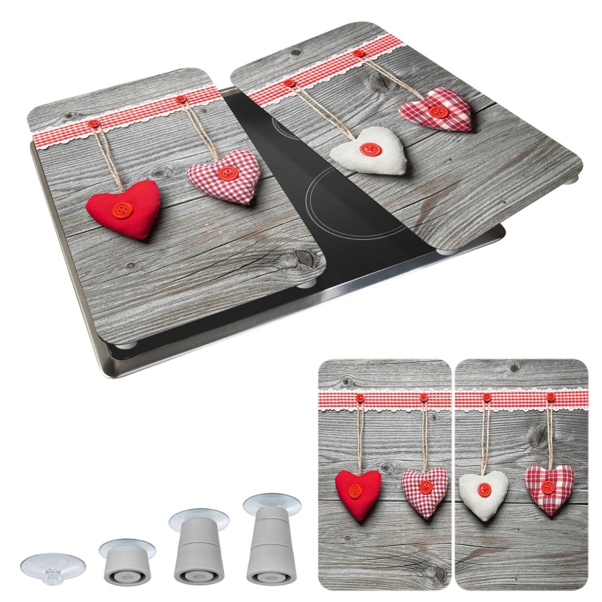 WENKO 2521481100 - Afdekplaat 30 x 52 cm veelkleurig/grijs/doorzichtig