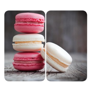 WENKO 2521496100 - Kookplaatafdekking 52x30 cm kleurrijk/grijs/transparant