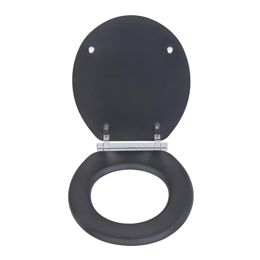 WENKO 25218100-WC abattant MORRA 35x42 cm anthracite/argenté