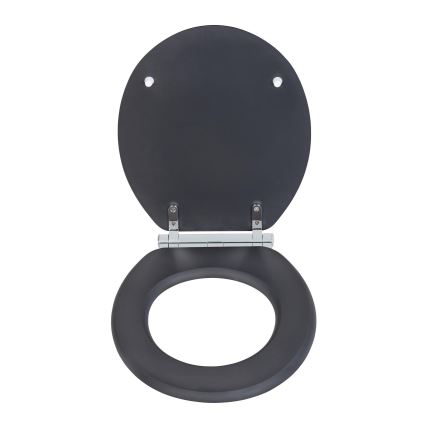 WENKO 25218100-WC-bril MORRA 35x42 cm antraciet/zilver