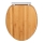 WENKO 25224100 - Abattant WC BAMBOUSA 34,5x40,5 cm brun/argenté