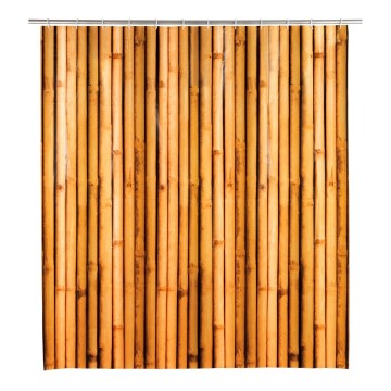 WENKO 25233100 - Douchegordijn BAMBUSA 180x200 cm bruin