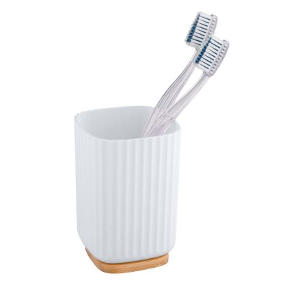 WENKO 25293100 - Beker ROTELLO 8,5x11 cm wit/bruin