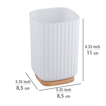 WENKO 25293100 - Gobelet ROTELLO 8,5x11 cm blanc/marron