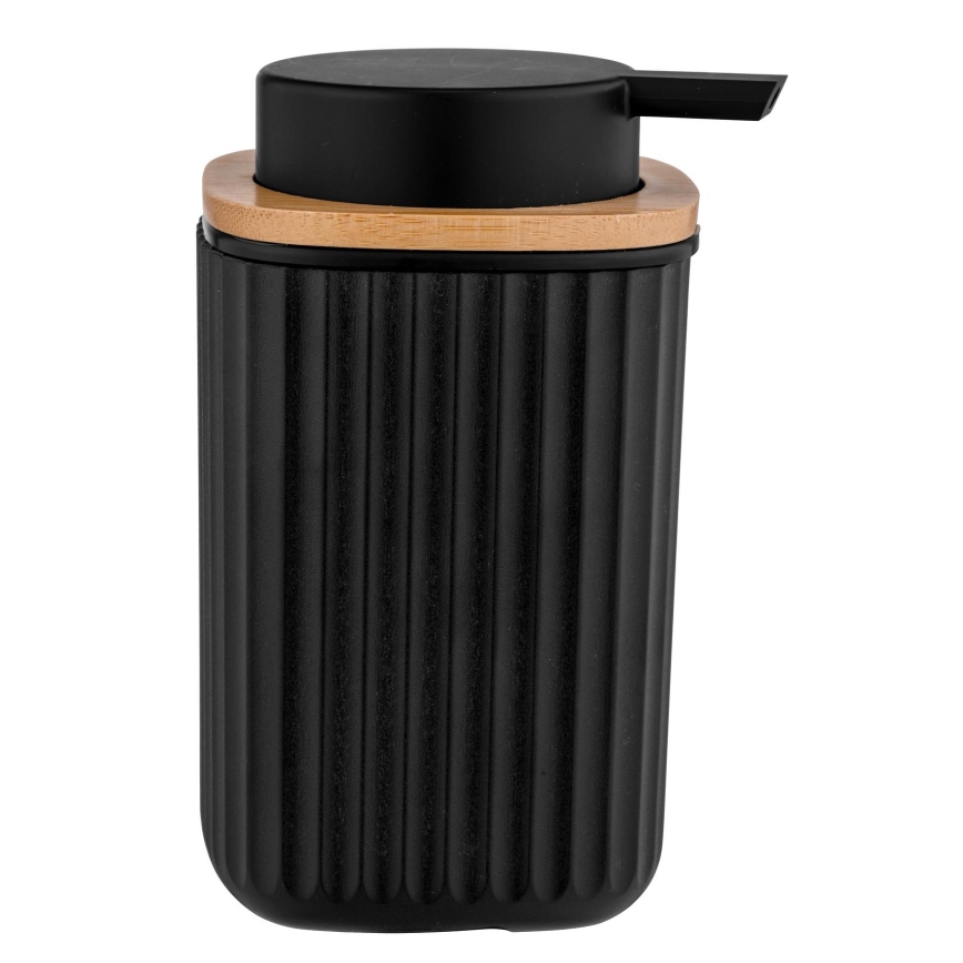 WENKO 25298100 - Zeepdispenser ROTELLO 8,9x12,7 cm zwart/bruin