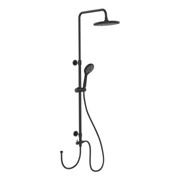 WENKO 25311100 - Doucheset met waterbesparend systeem, 120 cm, zwart