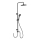 WENKO 25311100 - Ensemble de douche WATERSAVING SYSTEM 120 cm noir