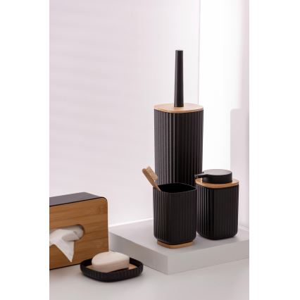 WENKO 25319100 - Boîte à cosmétiques ROTELLO 24x12,7 cm noir/marron