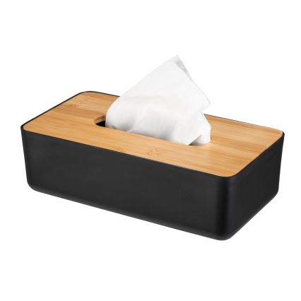 WENKO 25319100 - Boîte à cosmétiques ROTELLO 24x12,7 cm noir/marron