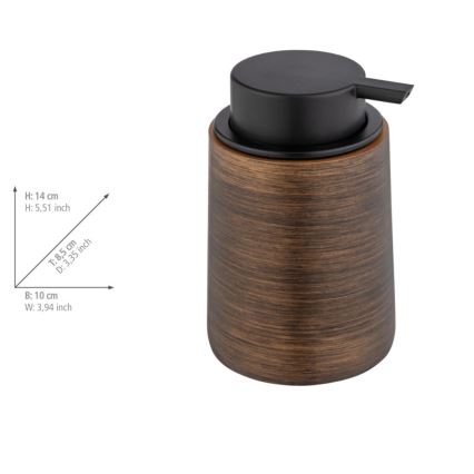 WENKO 25352100 - Zeepdispenser PALENA 10x14 cm bronzen