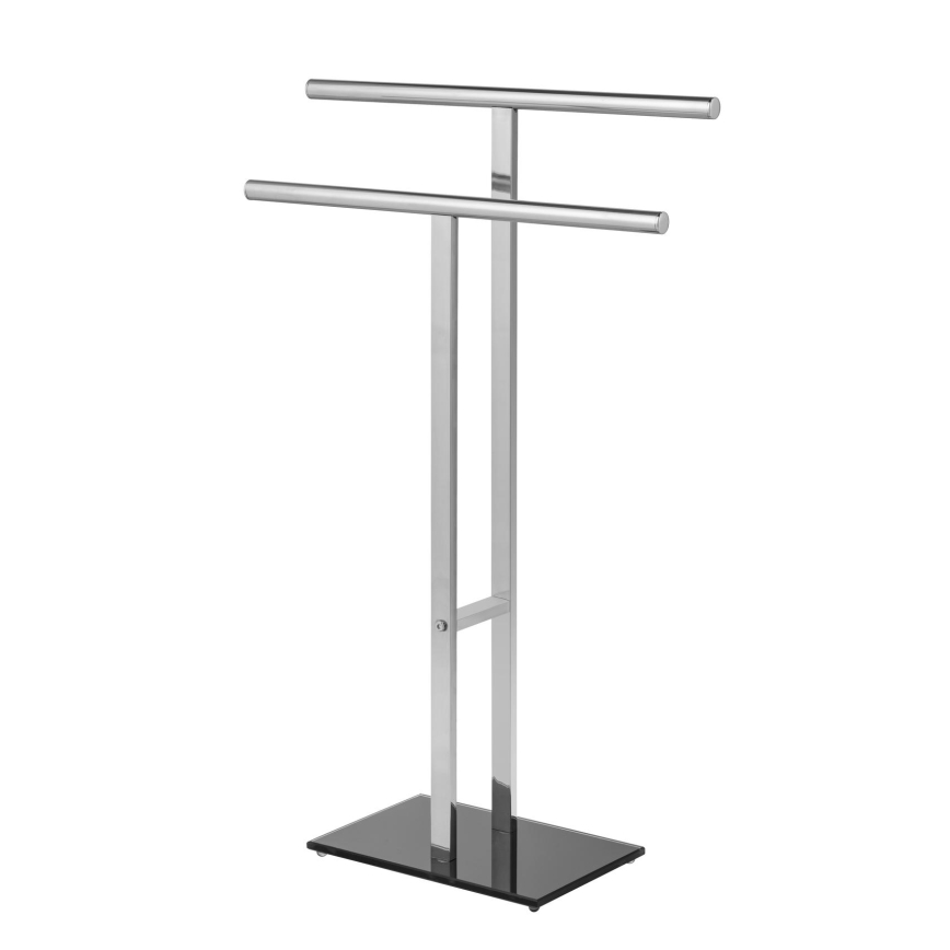 WENKO 25389100 - Handdoekenrek LAVA 50x81,5 cm roestvrij staal/zilver/zwart